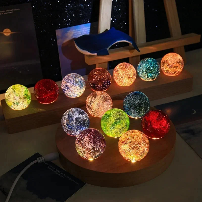 Fantasy Glass Star Astronomy Planets