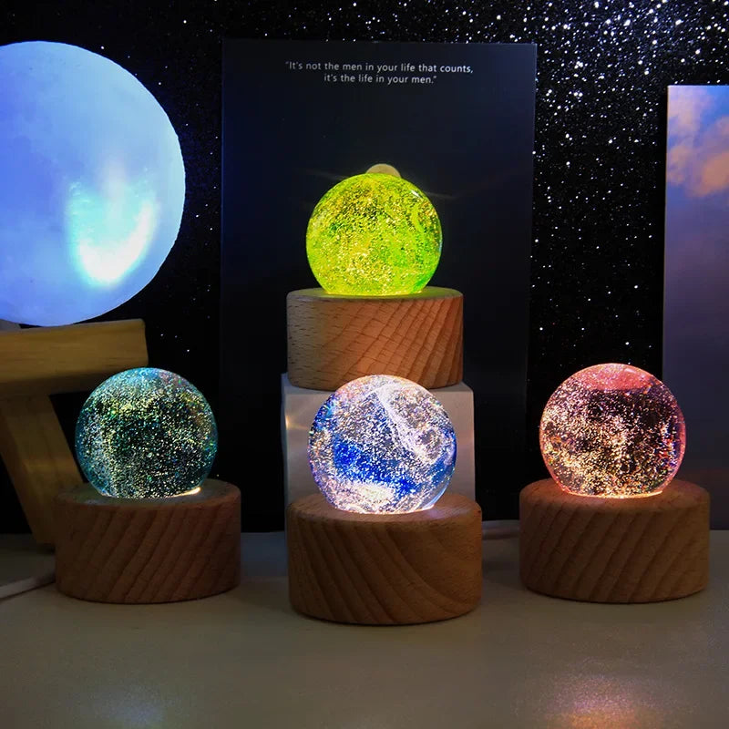 Fantasy Glass Star Astronomy Planets