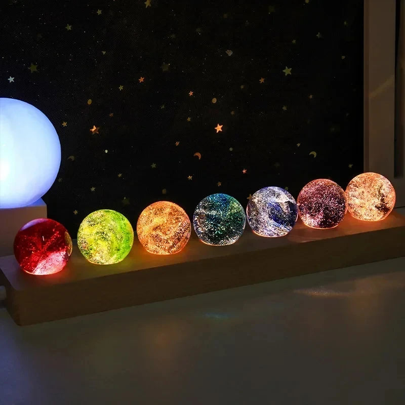 Fantasy Glass Star Astronomy Planets