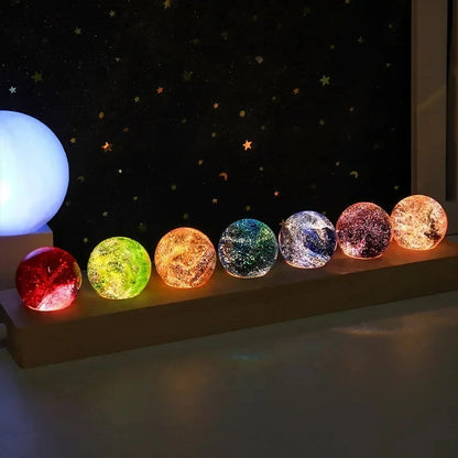 Fantasy Glass Star Astronomy Planets