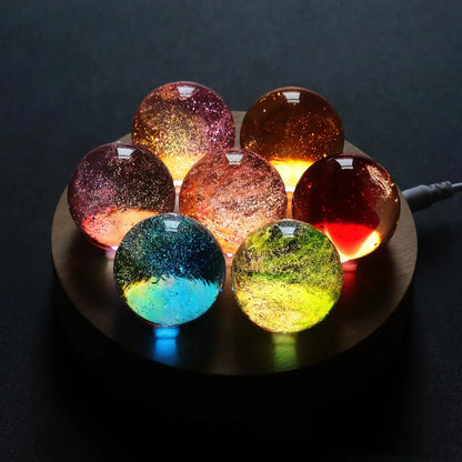 Fantasy Glass Star Astronomy Planets